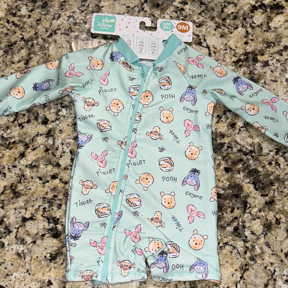 Disney Mint Green Winnie the Pooh Sleep Sack
